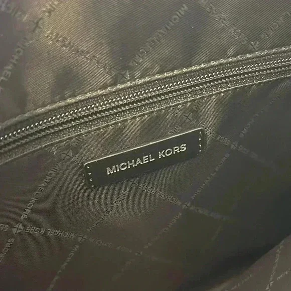 Michael Kors Purse & Wallet Sheila Large Signature & Metallic Tote Bag Black - Picture 9 of 12